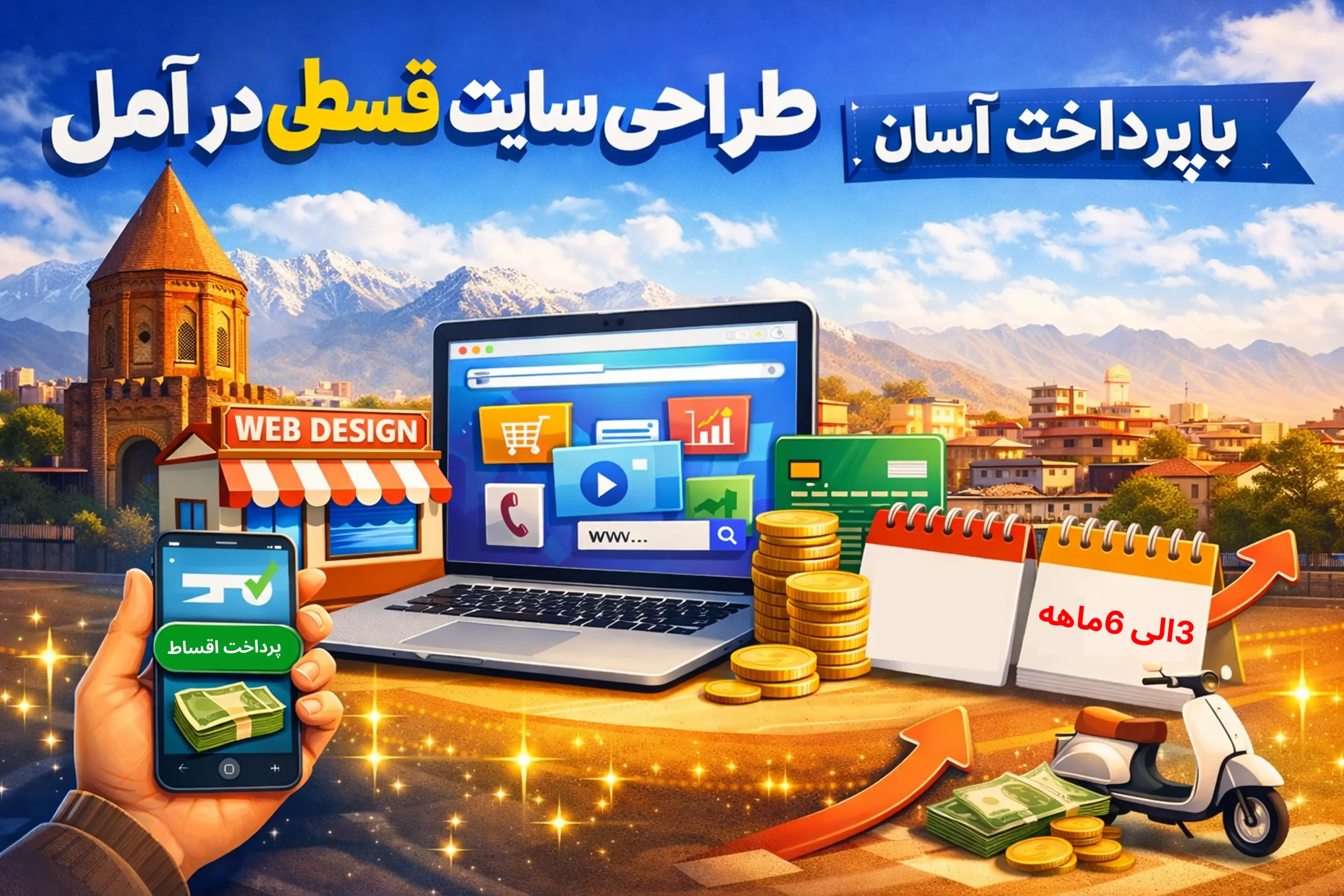 طراحی سایت قسطی در آمل