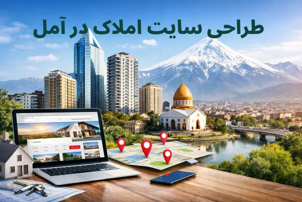 طراحی سایت املاک در آمل